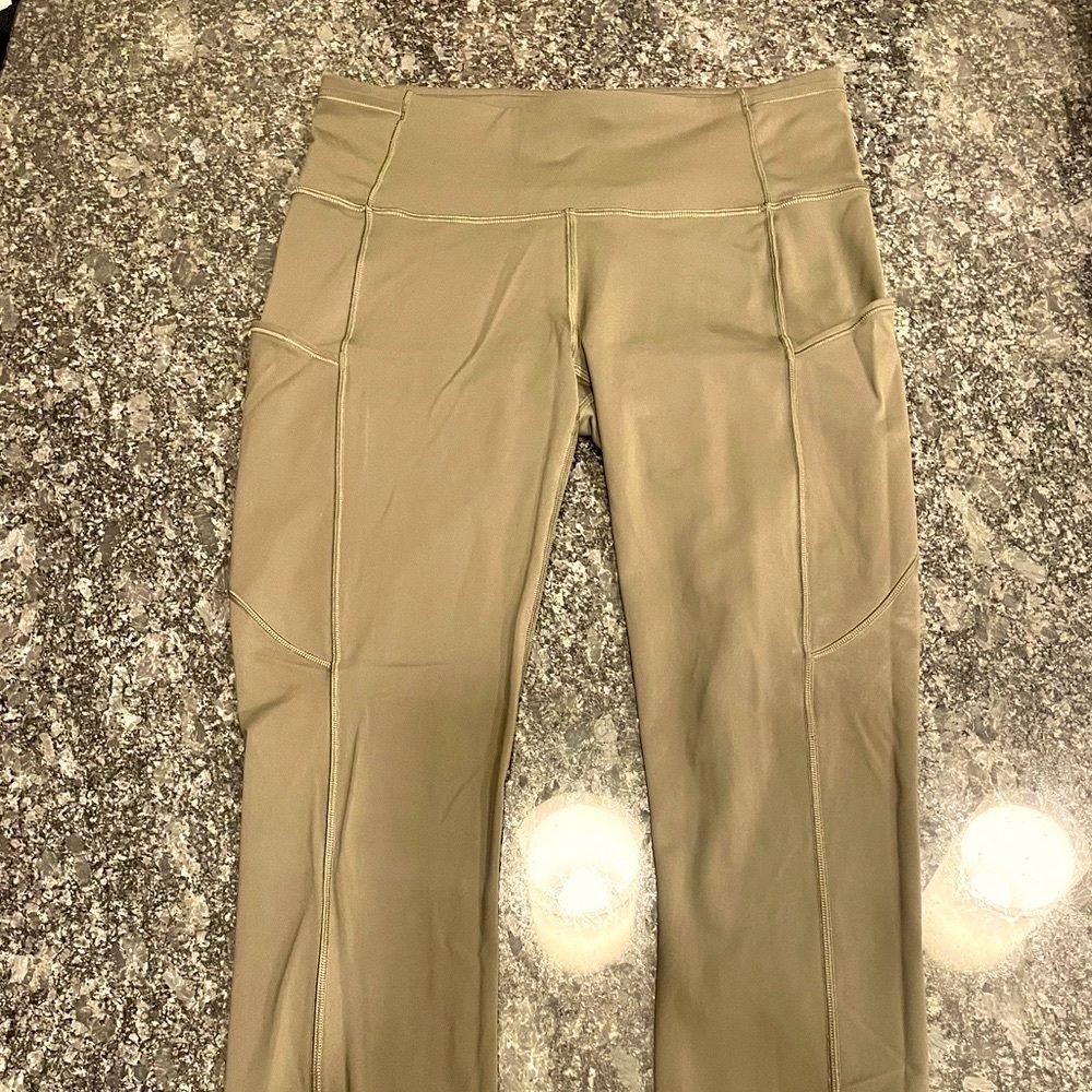 Lululemon Fast & Free Olive High-Rise 25” Leggings